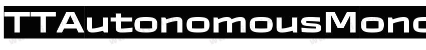 TTAutonomousMono Med字体转换